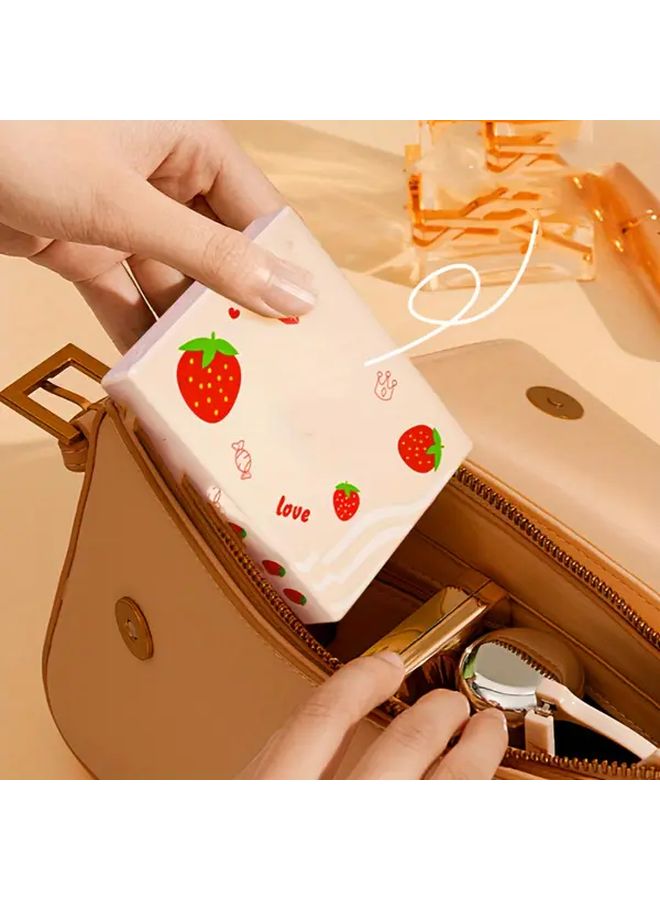 Peach You Like 5 Ply Tissues Soft Thick Portable With Strawberry Cloud Design - Image 5